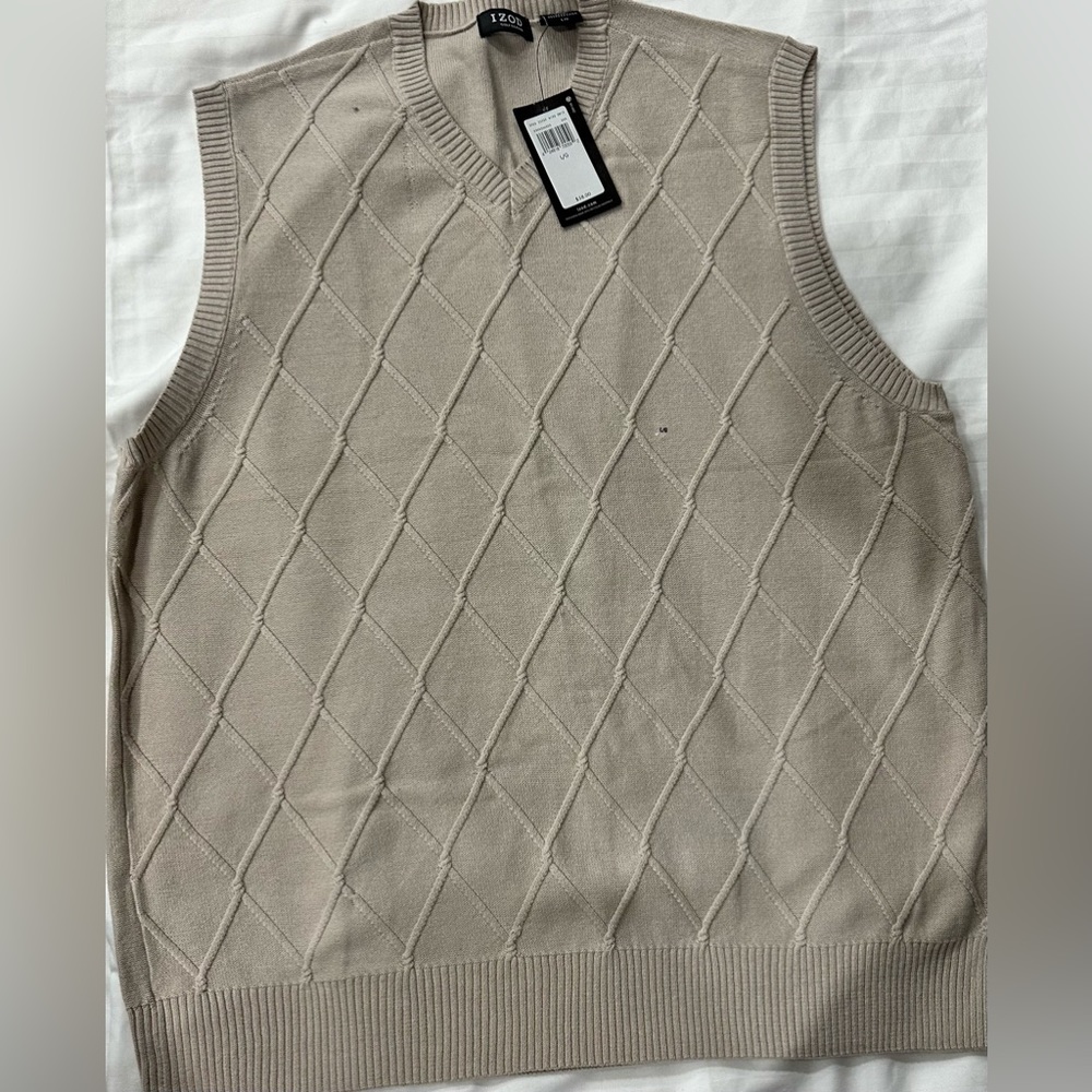 Men Izod Vest Tan Color